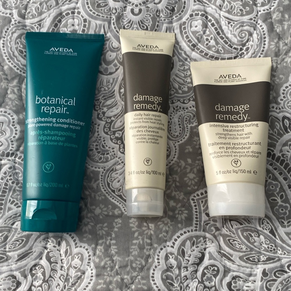 Aveda damage remedy Aveda botanical repair Aveda damage remedy daily hair repair